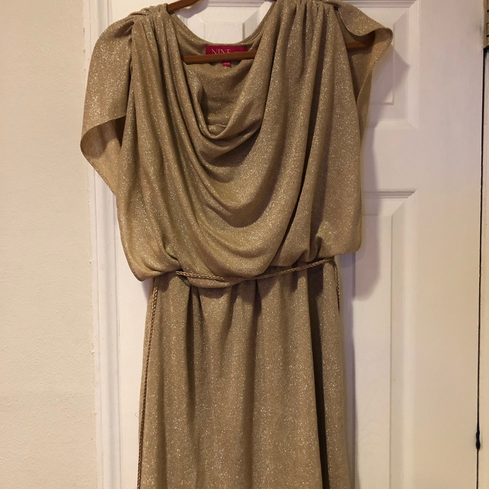 Nine & Co. Gold Dress with Rope